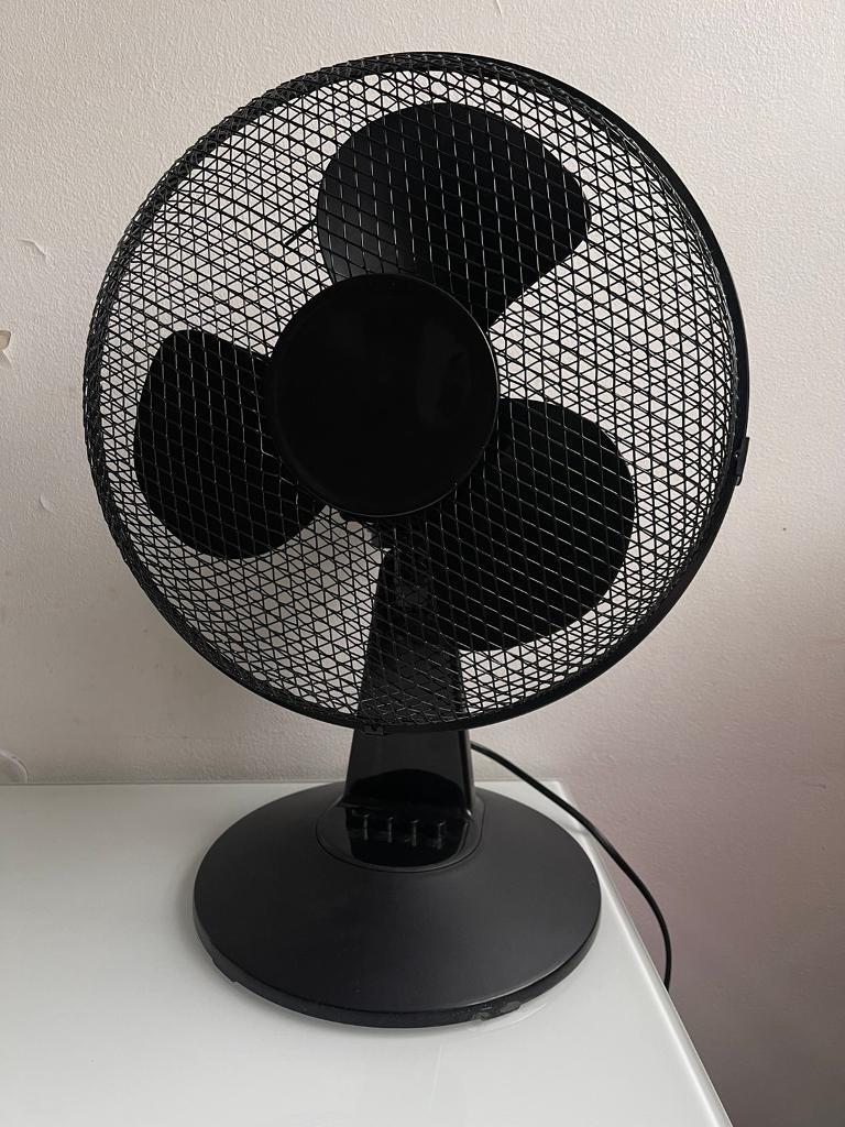 Oscillating Black Desk Fan Argos 